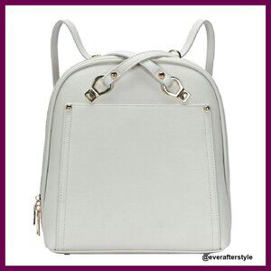 Vegan Leather Convertible Backpack Purse Minimal Chic Elegant Daypack